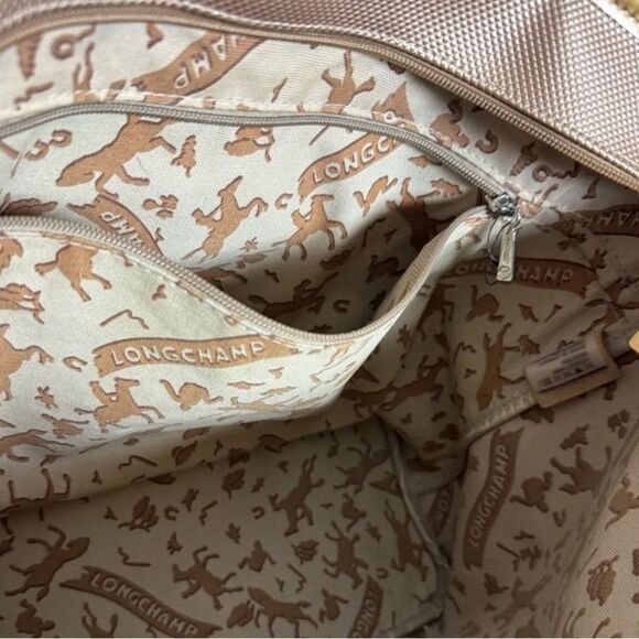 SALE! Gold Longchamp Medium Tote GUC - Picture 11 of 12